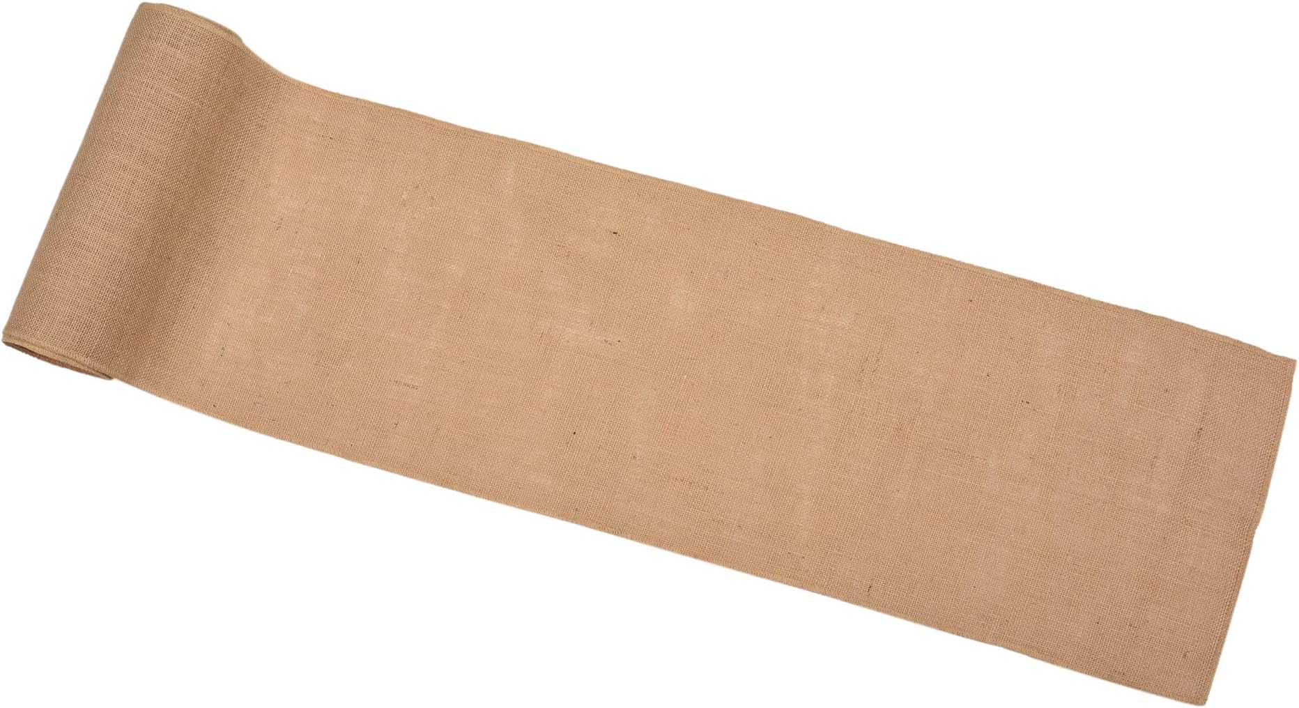 JUCOS Burlap ROLL – NO FRAY Burlap Table Runner – Runners, PLACEMENTS, and Crafts – ECO-Friendly Material – Avoid Messes Completely – 12 INCHES by 48 INCH Burlap ROLL