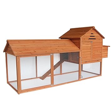 Lovupet 93ft Large Chicken Poultry Rabbit Pet Coop Hen House Hutch
