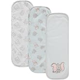Disney Baby Burp Cloths 3 Pack &ndash; 100% Cotton &ndash; Mickey Mouse, Minnie Mouse, Winnie the Pooh, Dumbo &ndash; Soft &amp; Absorbent Newborn Essentials for Boys &amp; Girls