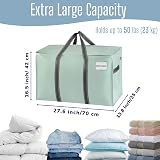 Venо 4 Pack Moving Bags and Large Storage Bins with Lids Green view 4
