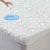 GOONIK King Size Waterproof Mattress Protector, Cooling Viscose Made from Bamboo Mattress Pad Cover for King Size Bed, Super