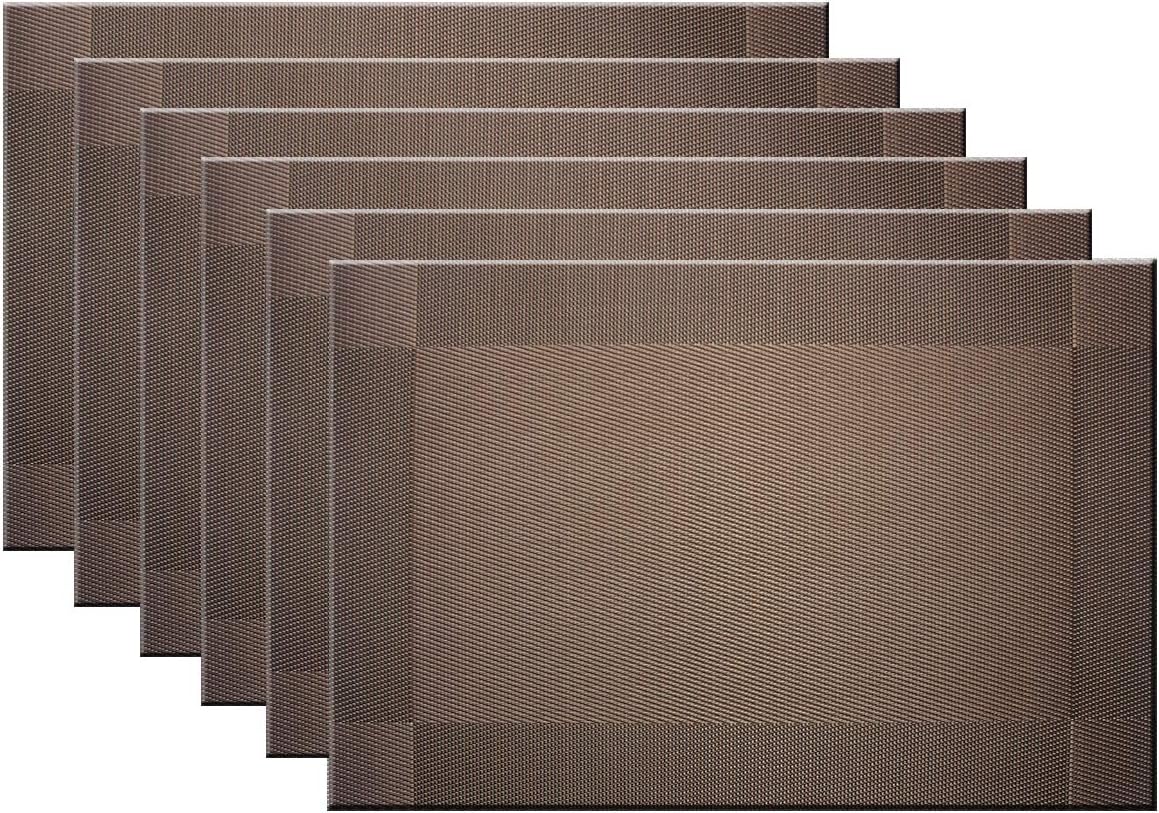 Best Vinyl Place Mats For Kitchen Table Set Of 6