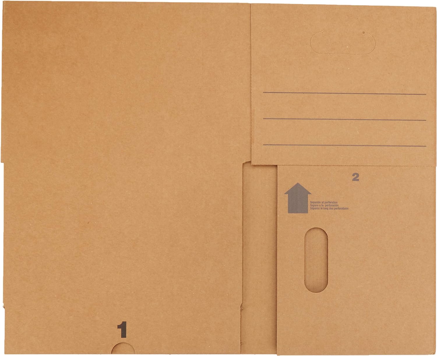  Basics Moving Boxes with Lid and Handles - 15" x 10" x 12", Small, 20-Pack : Office Products