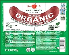Applegate Great Organic Turkey Hot Dog Uncured, 10oz