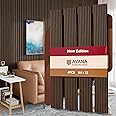 Avana Acoustic Wood Wall Panels – 94.4 x 12.6 Inch Dark Walnut Acoustic Panels 4 PCs – Wall Panels For Interior Wall Decor for Homes, Offices, Studios – Aesthetically Pleasing Wood Panels For Wall