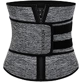 HOPLYNN Neoprene Sweat Waist Trainer Corset Trimmer Shaper Belt for Women | Stomach Shapewear, Body Shaper, Tummy Control, Faja, Waist Cincher, Plus Size, Workout, Sport, Yoga, Wraps Bands with Zipper