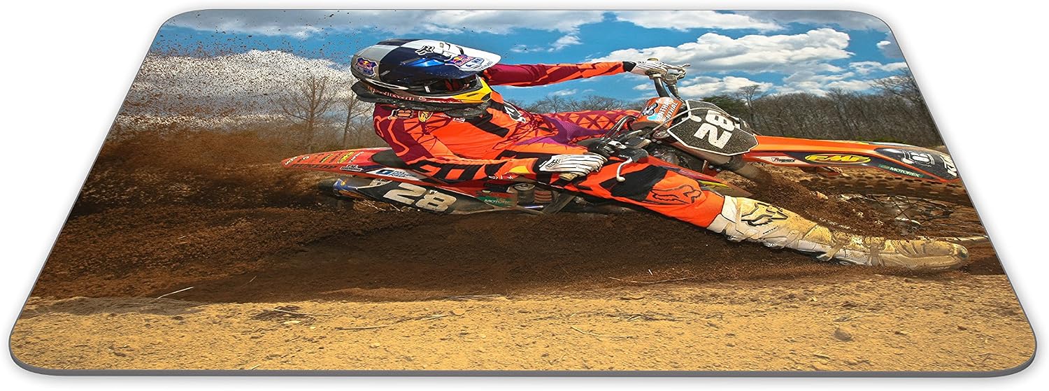 Motocross Mouse Pad Mat Motorbike Biker Son Kids Fun Computer PC #8087 - Image 3