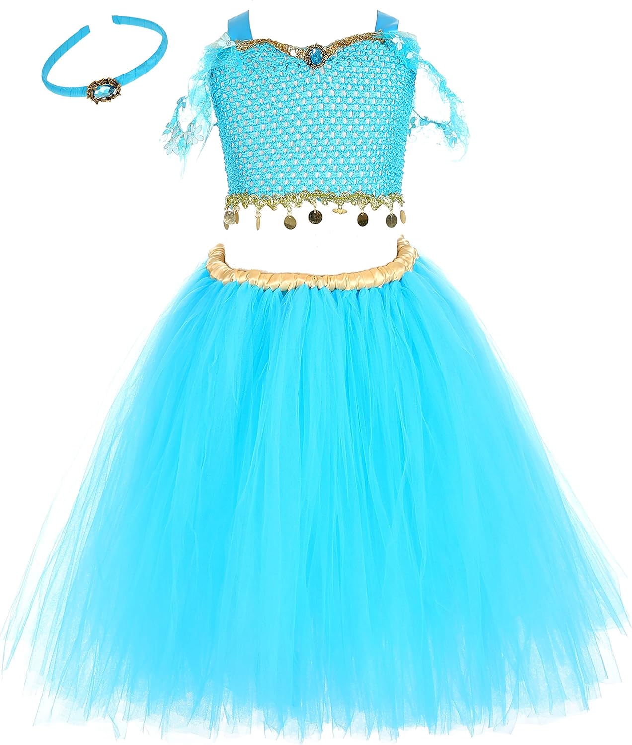 Best Kids Blue Of Shoulder Genie Costumes