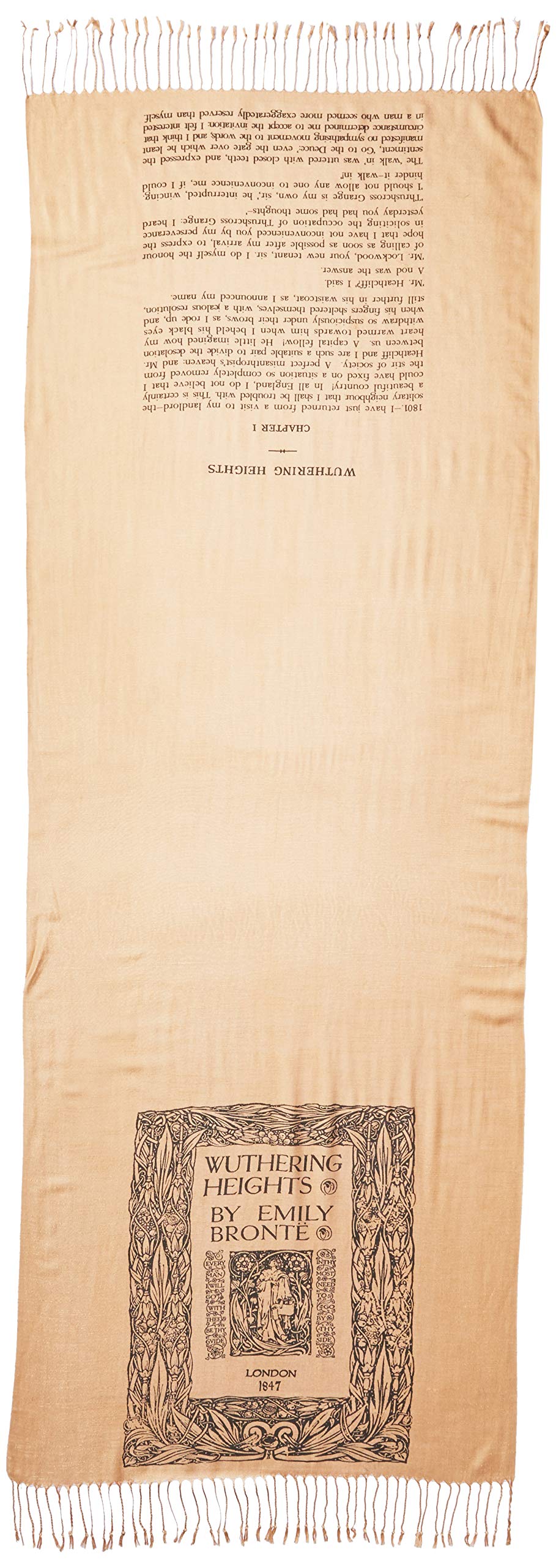 Wuthering Heights by Emily Brontë Scarf Shawl Wuthering Heights by Emily Brontë Scarf Shawl