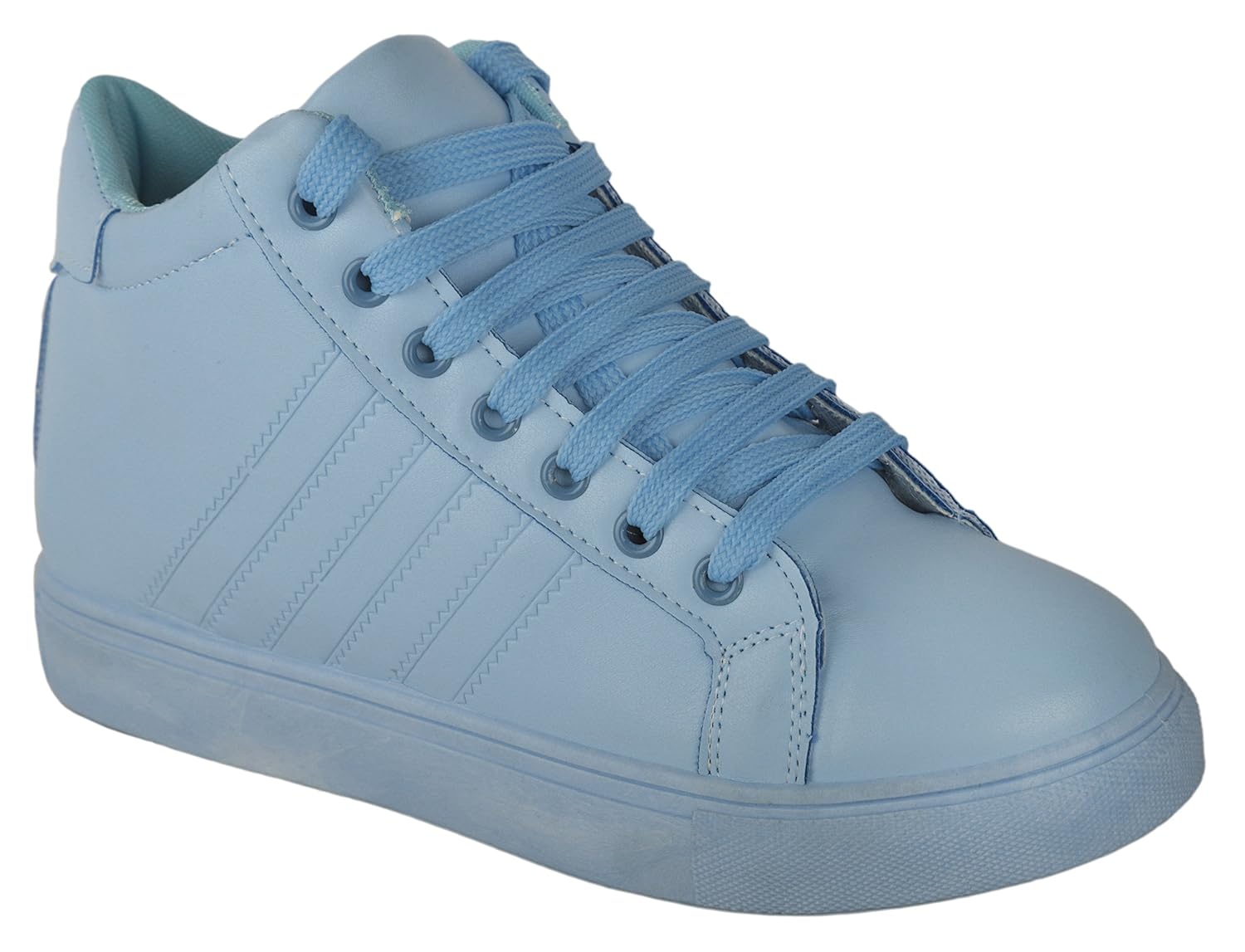 irsoe girl's leather casual sneakers