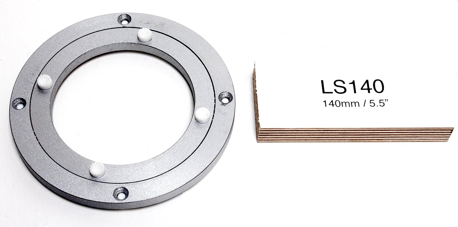 Lazy Susan Rotating Aluminium Metal Round Circular Turntable Bearing 14cm 5.5 inch 140mm Heavy Duty, Silver, 140mm - 5.5" - Image 5