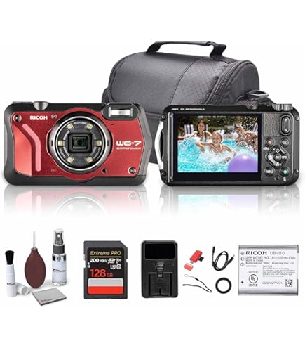 RICOH WG-7 デジタルカメラ レッド RICOH WG WG-7 レッド（リコー コンパクトデジタルカメラ 防水