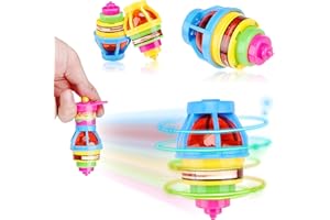 Sepco 20PCS Light up Spinning Tops Flashing Spinner Tops Bulk Toys Kids Birthday Return Gift Glow in The Dark Party Favors Goodie Bag Filler