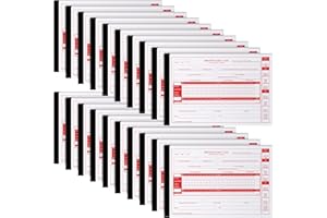 Weekgrat 20 Pack Driver Daily Log Book 8.5" x 5.5" Driver's Log Book with Detailed Driver Vehicle Inspection Report & Simplified Recap 2 Ply with Carbon Driver's Daily Log Book for Truck Drivers