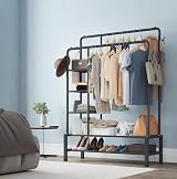 Klass Home Heavy Duty Clothes Rail 120KG with Shoe Rack & Hooks view 8