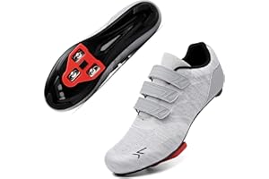 Honosuker Men's Women's Delta SPD Cycling Shoes Compatible with Peloton Indoor Outdoor Road Bike Bicycle Shoes