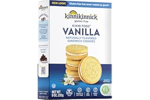 Kinnikinnick KinniToos Vanilla Sandwich Creme Cookies, 220 Gram