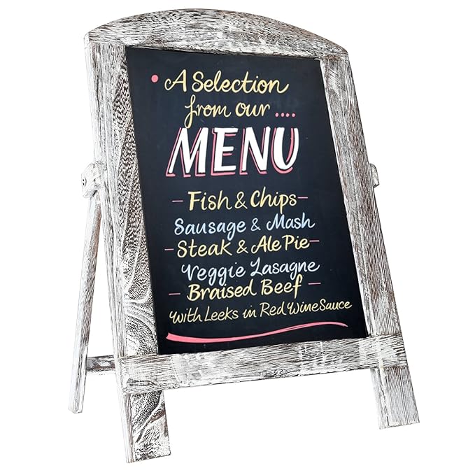 Standing Vintage Small Framed Tabletop Kitchen Chalkboard Mini