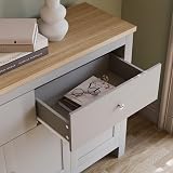 Vida Designs Arlington Sideboard Buffet Table Grey Oak Effect view 4