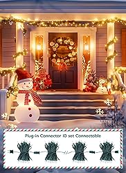 Clear Christmas String Lights 50 Count 12 Feet