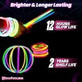 The Glowhouse Premium 206 Piece Glow Stick Party Set with Connectors view 4