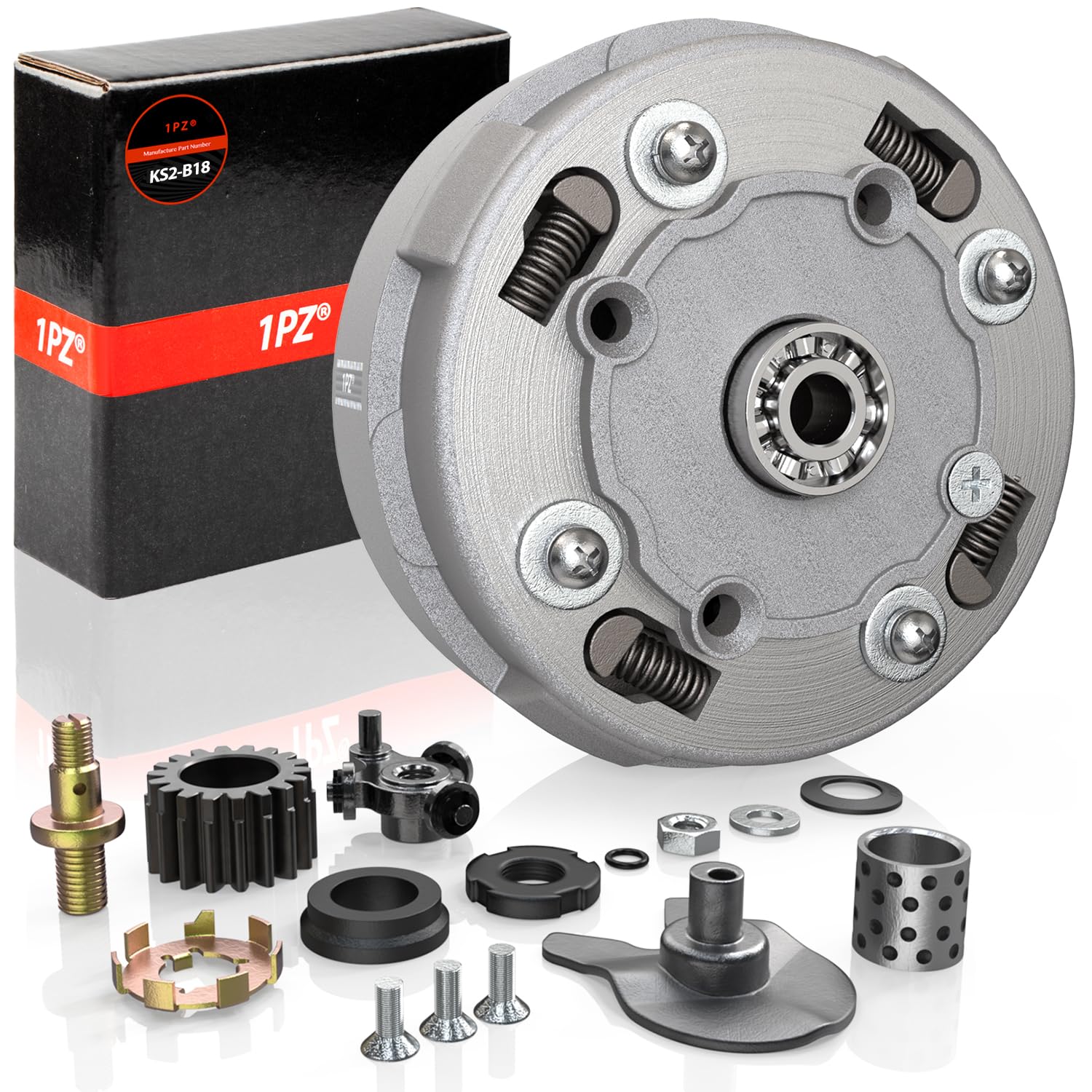 Photo 1 of 1PZ KS2-B18 Semi Auto Clutch Assembly 18 Teeth Compatible with 50cc 70cc 90cc 110cc 125cc 135cc Engine Dirt Bikes ATV Quad Go-Kart Taotao