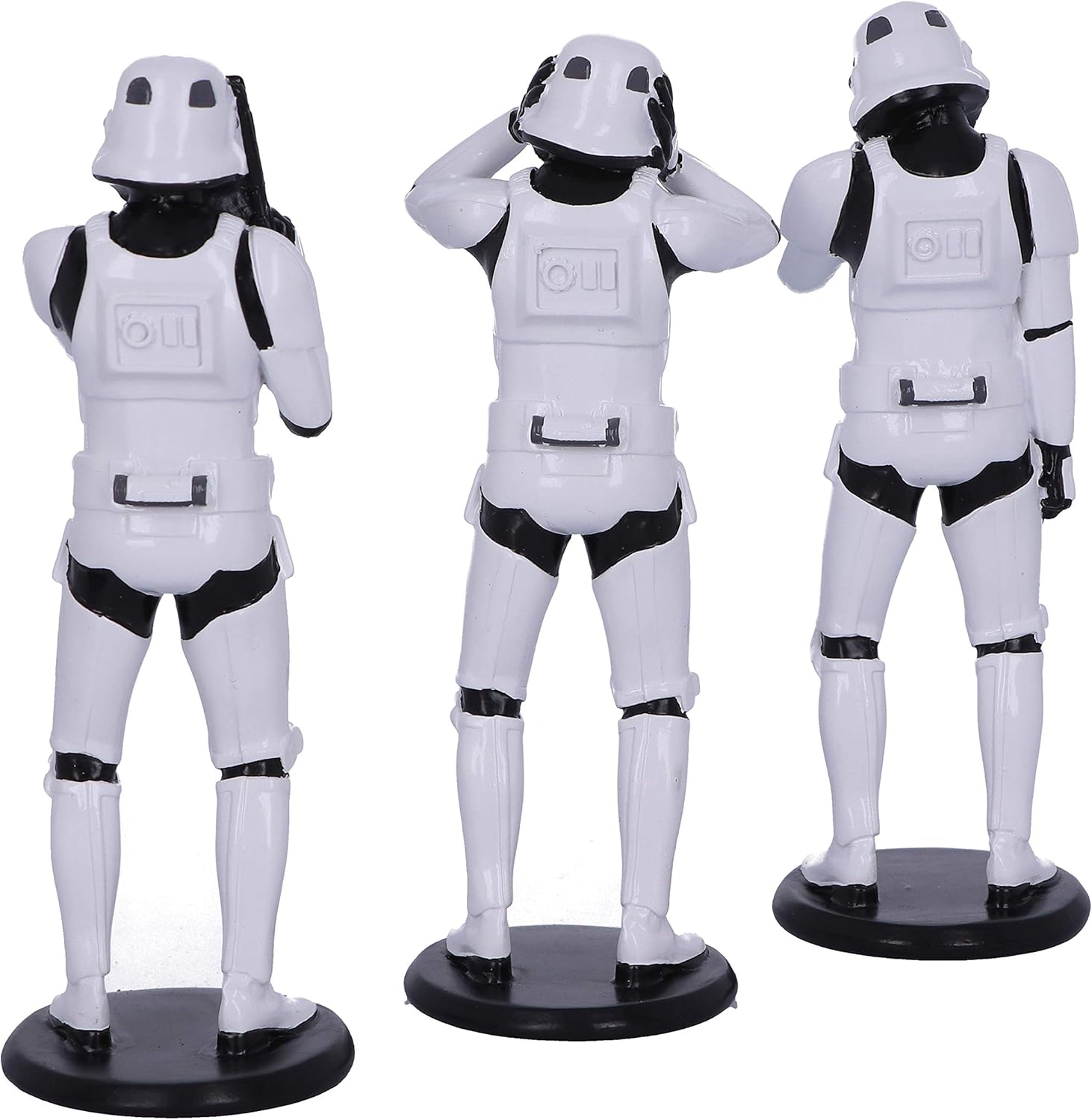 Nemesis Now Original Stormtrooper Three Wise Sci-Fi Figurines, White, 14cm, Three Wise Figurines - Image 4