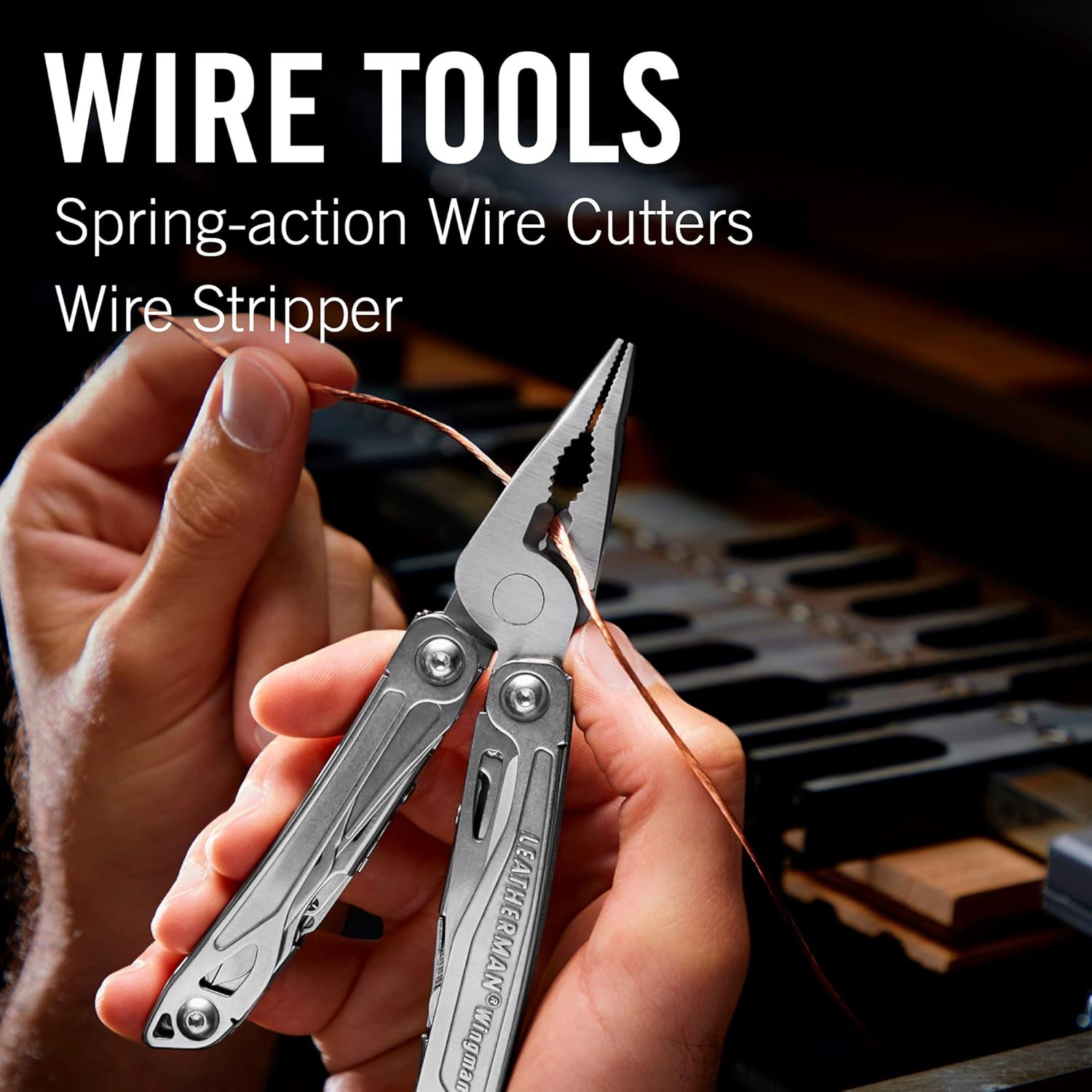 LEATHERMAN, Wingman Multitool with Spring-Action Pliers and Scissors, Built in the USA, Stainless Steel with Nylon Sheath: Sports & Outdoors