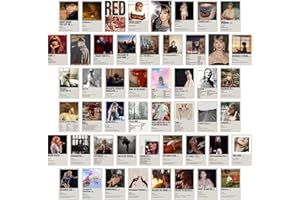 IZOOMIHOME Taylor Aesthetic Posters, Wall Decor Music Poster, Swift Gift Merch, Album Cover Inspired Wall Collage Kit, (Set of 50, 4 x 6 in)