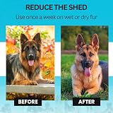 Candure Dematting Comb for Dogs and Cats Dual Sided 17+9 Deshedding Tool view 3