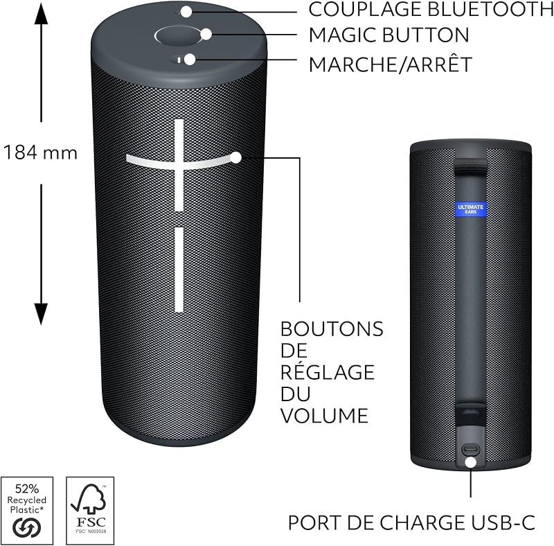BOOM 4, enceinte Bluetooth portable et étanche