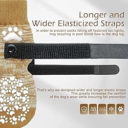 EXPAWLORER Anti Slip Dog Socks to Prevent Licking