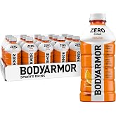 BODYARMOR ZERO Sugar Orange Electrolyte Drink, Natural Flavors, 28 Fl Oz Bottles (15 Pack), B Vitamins &amp; Antioxidants Sugar Free Hydration