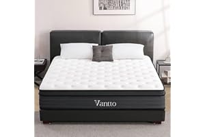 Vantto Full Mattresses, 12 Inch Memory Foam Hybrid Mattresses for Pressure Relief, Motion Isolation, CertiPUR-US