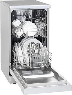 Exquisit Geschirrspüler GSP 9109.1 si | Standgerät, Unterbaugerät | 9 Maßgedecke | Silber