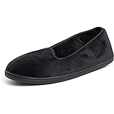 Dearfoams Women's Rebecca Soft Memory Foam Lightweight House Shoes Cozy Loafer with Warm Lining and Wide Widths Slipper