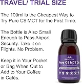 Ketosource Pure C8 MCT Oil 99%+ Purity 100ml Keto Fasting Vegan Safe view 5