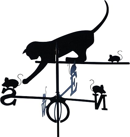 Girouette Chat Et Souris En Fer Forge Grand Modele Amazon Fr Cuisine Maison