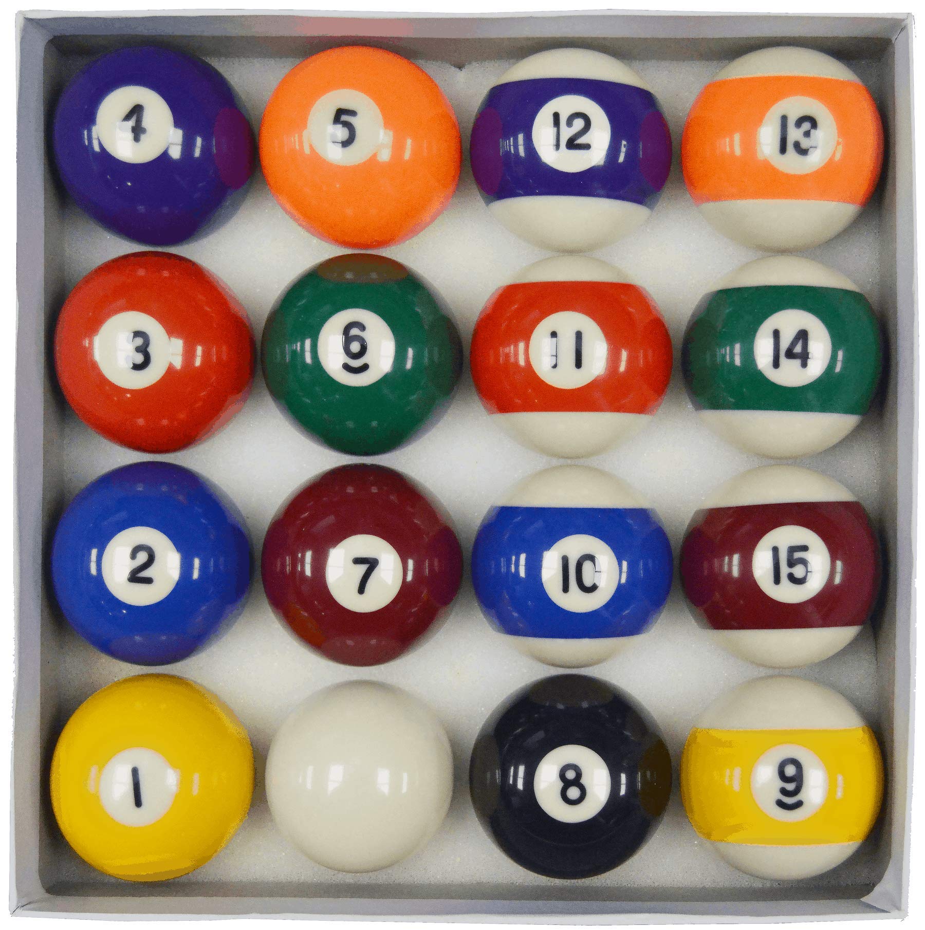 Homegames Spots and Stripes Pool Table Ball Set UK 2" Competition