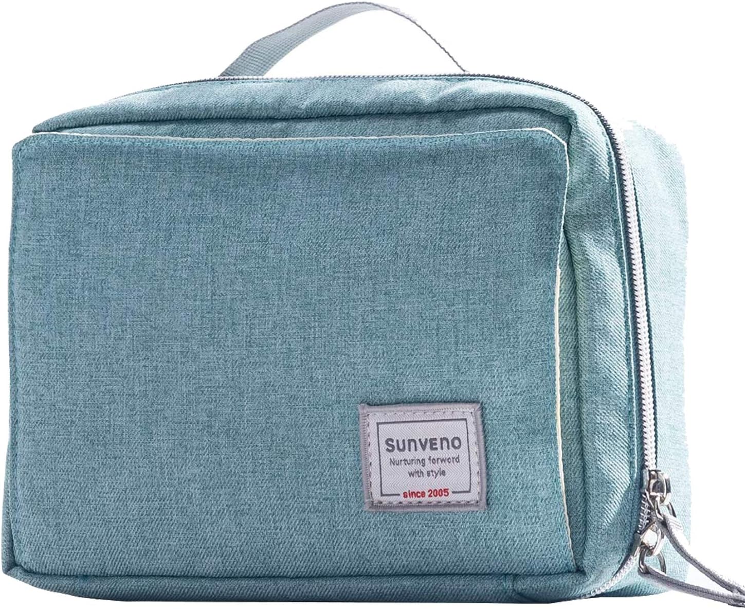 SUNVENO Diaper Bag Fashion Wet Bag Waterproof Diaper Bag Washable Cloth Diaper Baby Bag Reusable Wet Bags Organizer for Mom (Pure Green, S)