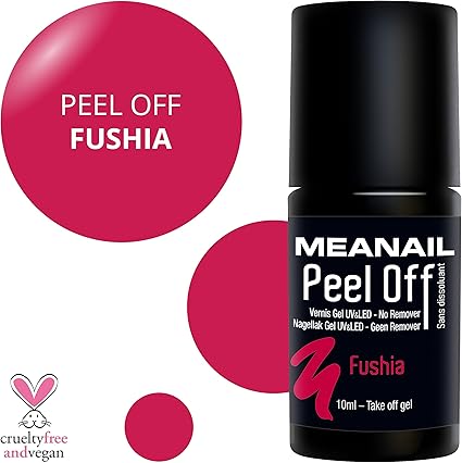 Vernis Peel Off Fuschia Meanail Paris Vernis Uv Led Semi