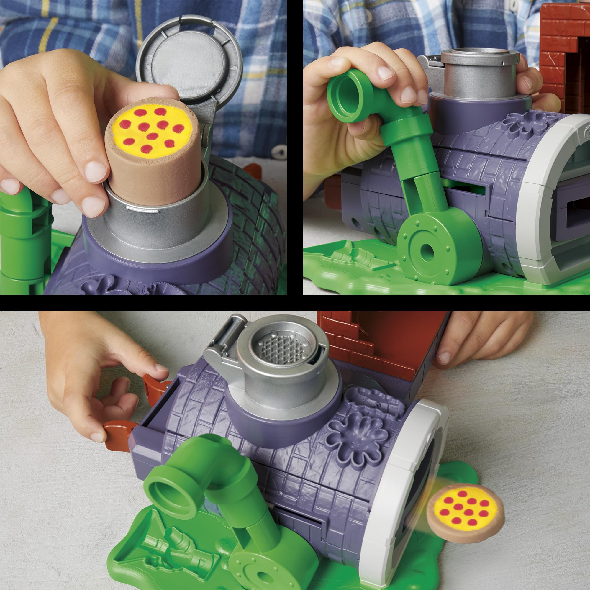 Play-Doh Teenage Mutant Ninja Turtles Cowabunga Kreationen Spielset mit 4 Ninja Figuren und 8 Dosen Knete zum Formen und Dekorieren, Bastel-Set für Kinder ab 4 Jahren 3