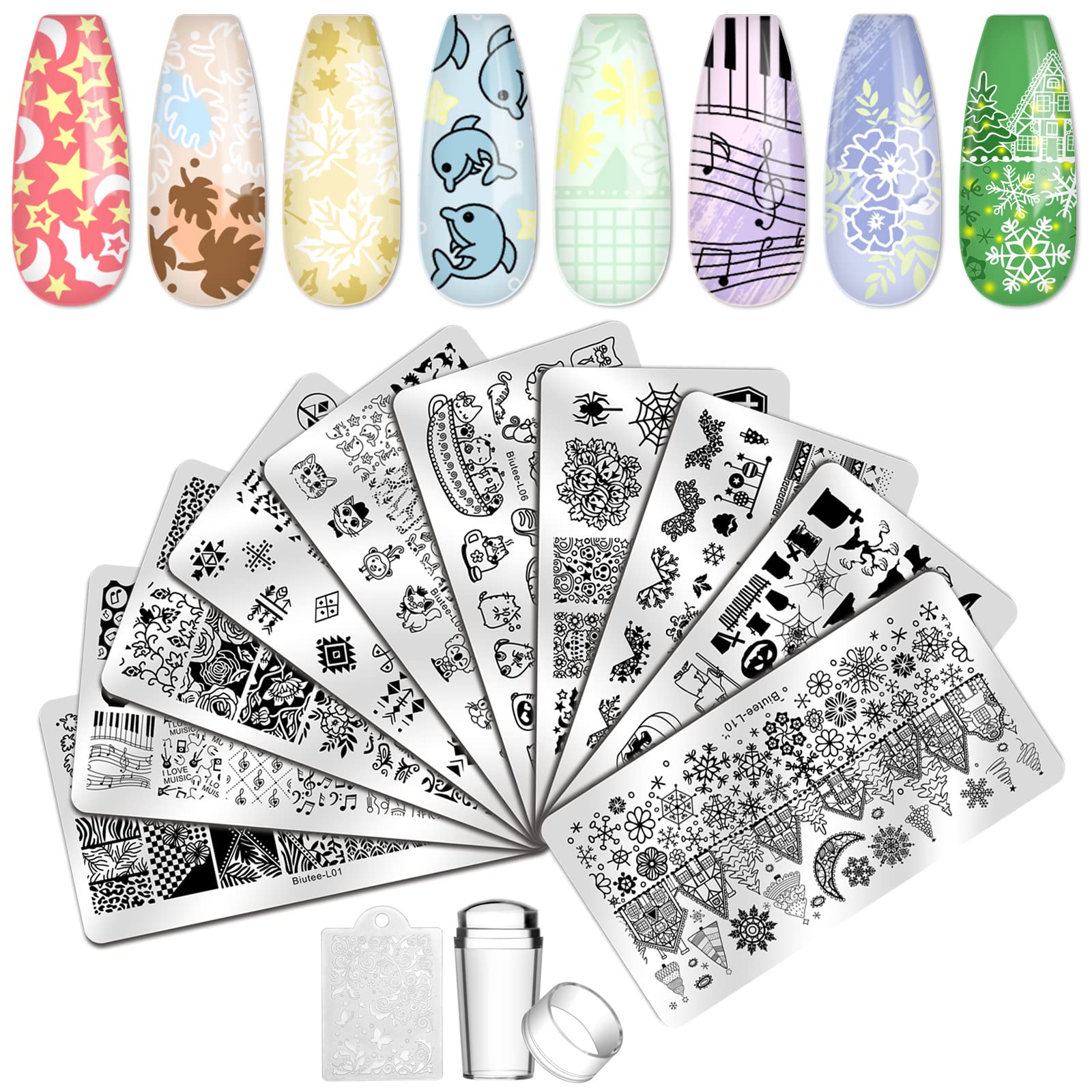 Biutee Nail Stamp Kit (10)