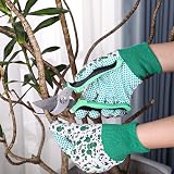 Firtink 3 Pairs Women Gardening Gloves Floral Elastic Cuffs Garden Work view 4