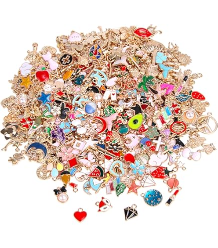Lot De 20 Pendentifs En Résine Colorée Pour Bijoux DIY | Motifs Animaux, Fruits, 1 à 3 Cm, Trous Percés