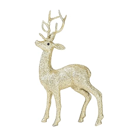 Elegant Sparkly 3d Standing Reindeer Deer Table Decoration For
