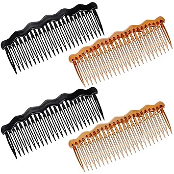 Amazon Com 4 Pcs Plastic French Twist Comb Side Hair Combs With