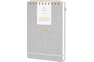 TSFPapier A5 Top Spiral Notebook – Hardcover Journal 160 Pages 100 GSM Thick Paper With Elastic Band & Pen Holder Steno Pads College Ruled Writing Notebooks for Work School Travel Gray