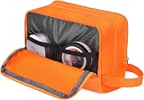 WANDF Toiletry Bag Water Resistant Nylon Travel Dopp Kit A-Pure Orange view 3