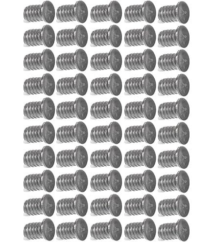 1/4-20 Weld Studs - Steel Bottom Projection Welding Studs, 0.710 Inch Thread Length, Pack Of 100